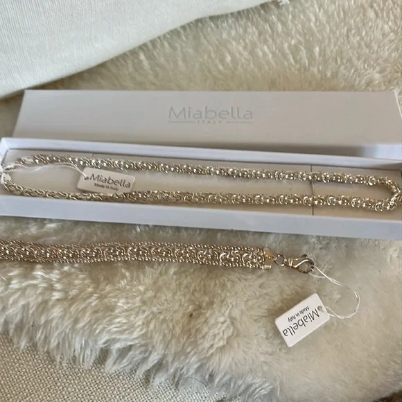 Miabella Sterling Silver Jewelry Set - Picture 3 of 9